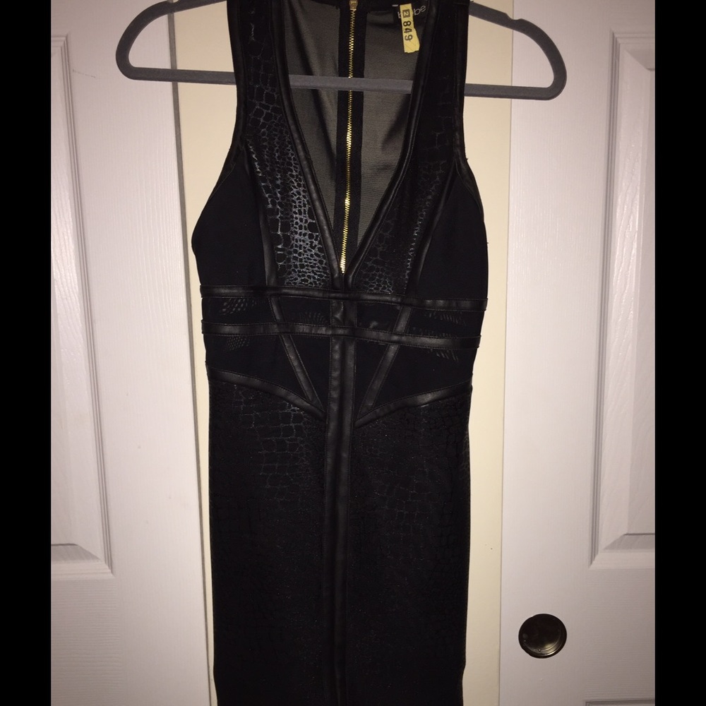 Sexy bebe cocktail dress back/mesh/size4/small